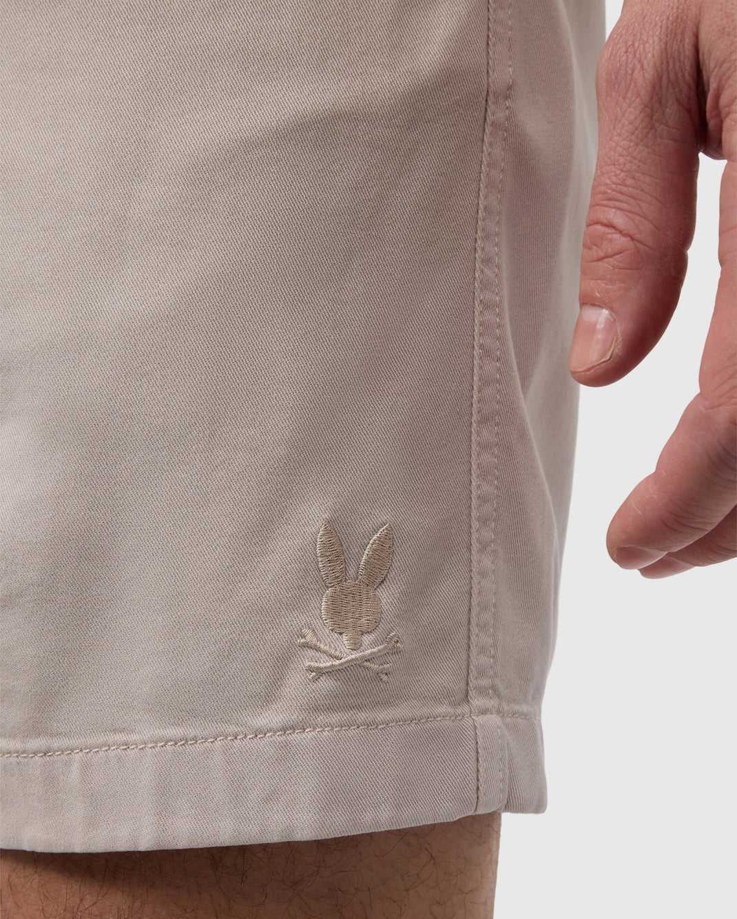 Short Psycho Bunny Willis Stretch Tencel Short Beige Homme | RQF-46137630